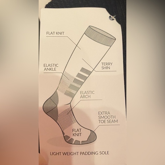 EUROSOCK Ski Supreme Men’s Lightweight Over the Calf Socks Size XL - Picture 5 of 10